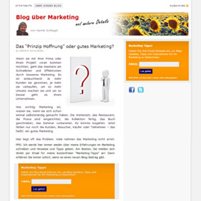 Webdesign für New-Marketing-Blog